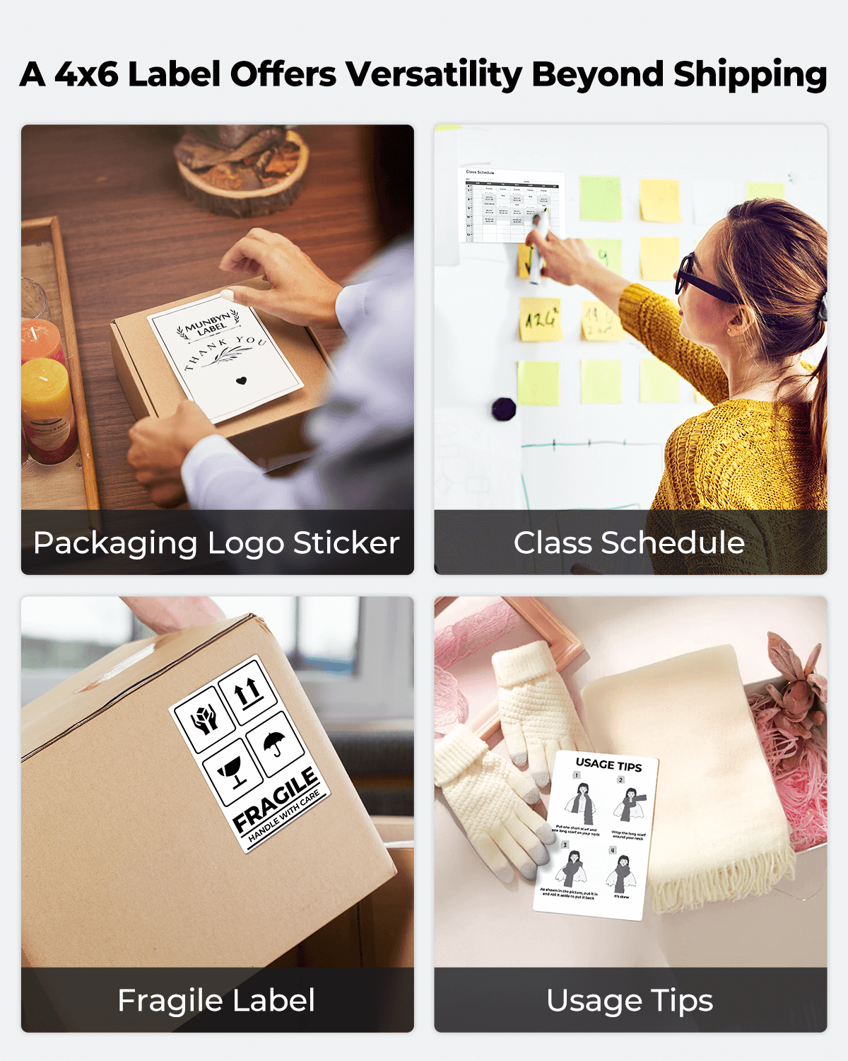 MUNBYN Supplement Branding Label Kit for Custom Packaging