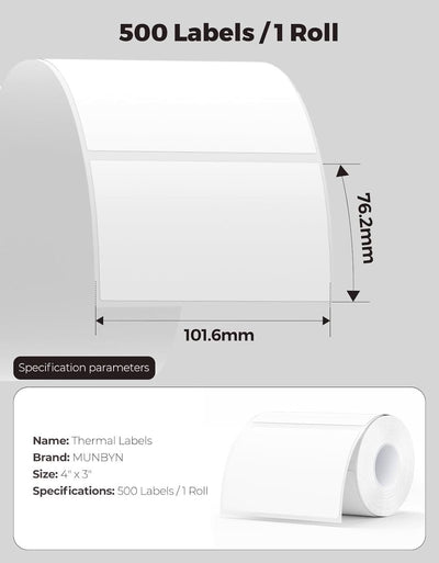 4" x 3" Rectangle Labels