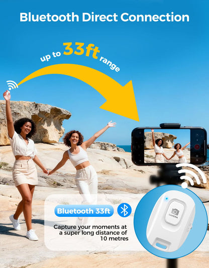 MUNBYN Magnetic Wireless Selfie Monitor with Bluetooth Remote