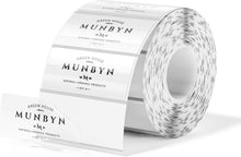 MUNBYN 2.25"x1.25" Transparent Rectangle Labels (500/Roll)