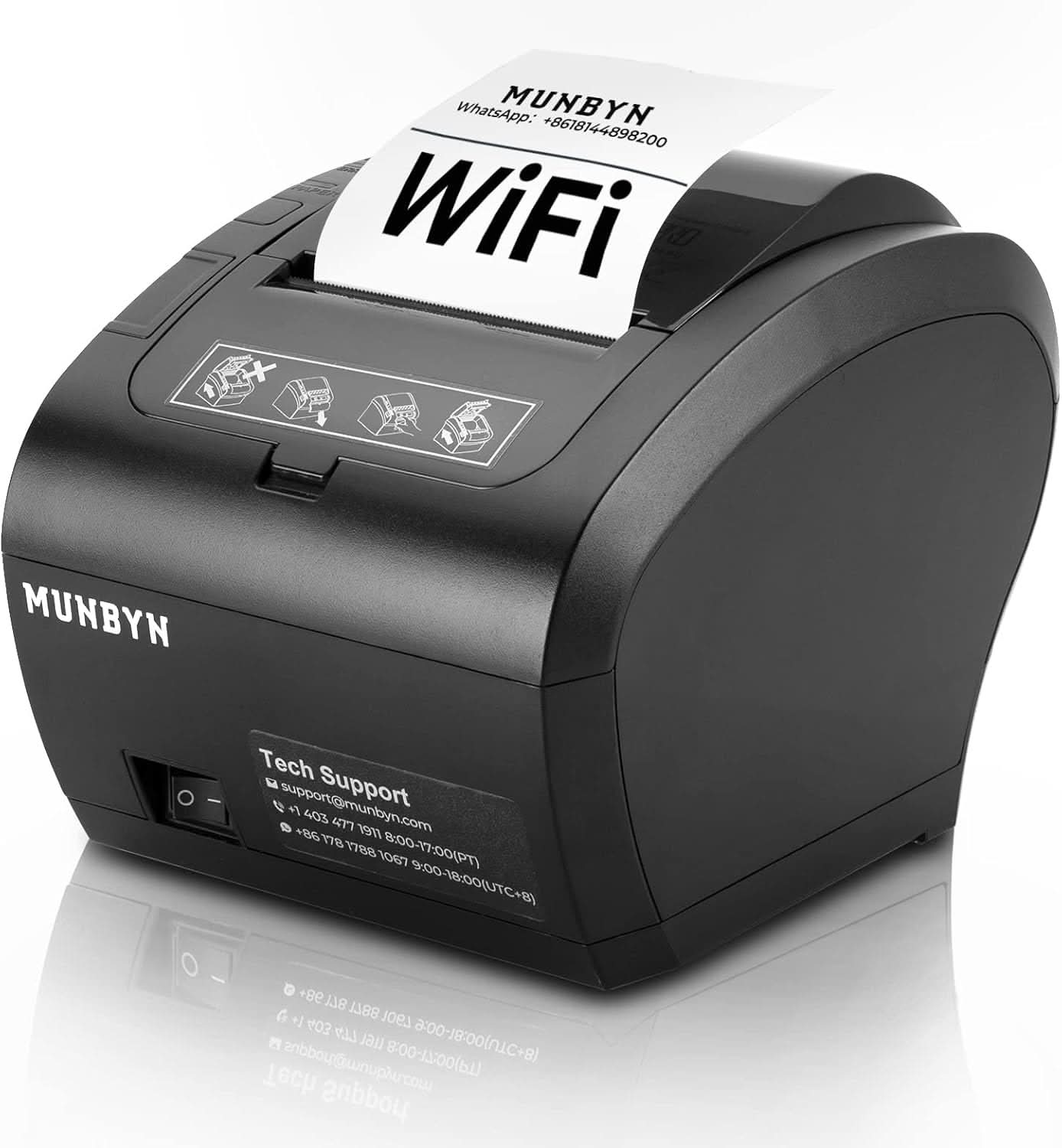 MUNBYN P047 WiFi Receipt Printer POS Printer (Upgrade)