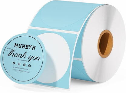 MUNBYN Circle Direct Thermal Sticker Labels