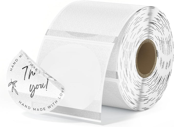 MUNBYN 2" Glitter Thermal Labels for Logo and Packaging Stickers