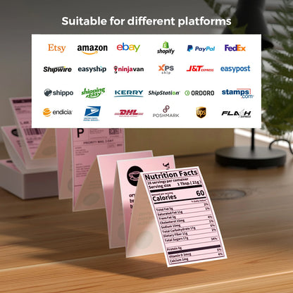 MUNBYN 4"x6" Fan-fold Direct Thermal Shipping Labels