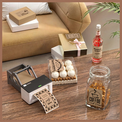 MUNBYN Candle Packaging Label Kit for Custom Packaging