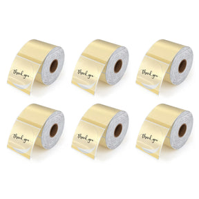 MUNBYN 2" Gold Transparent Glitter Thermal Roll Labels On Sale