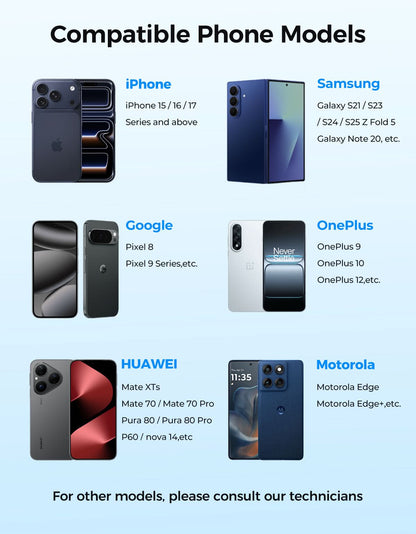 MUNBYN Magnetic Wireless Selfie Monitor with Bluetooth Remote