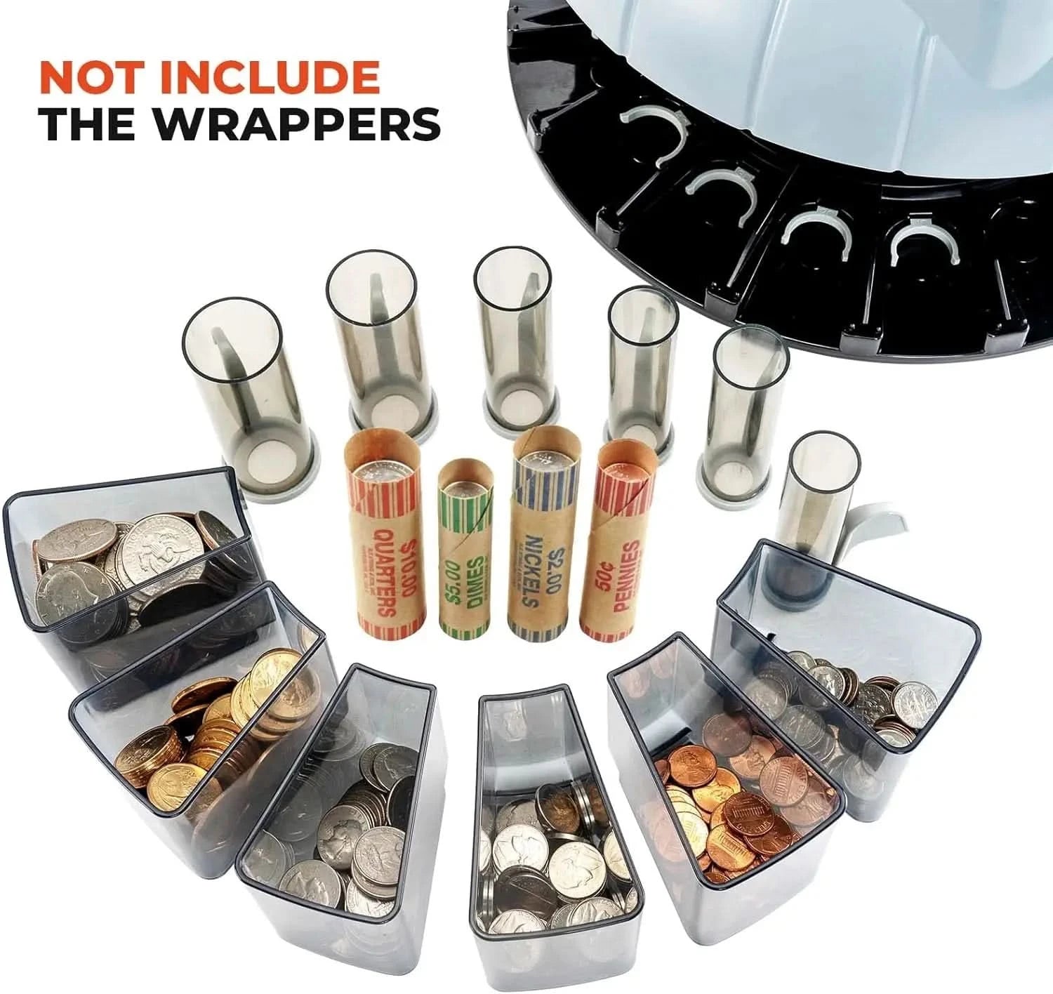 MUNBYN IMC10 money counter machine counting cash with digital display and compact design.