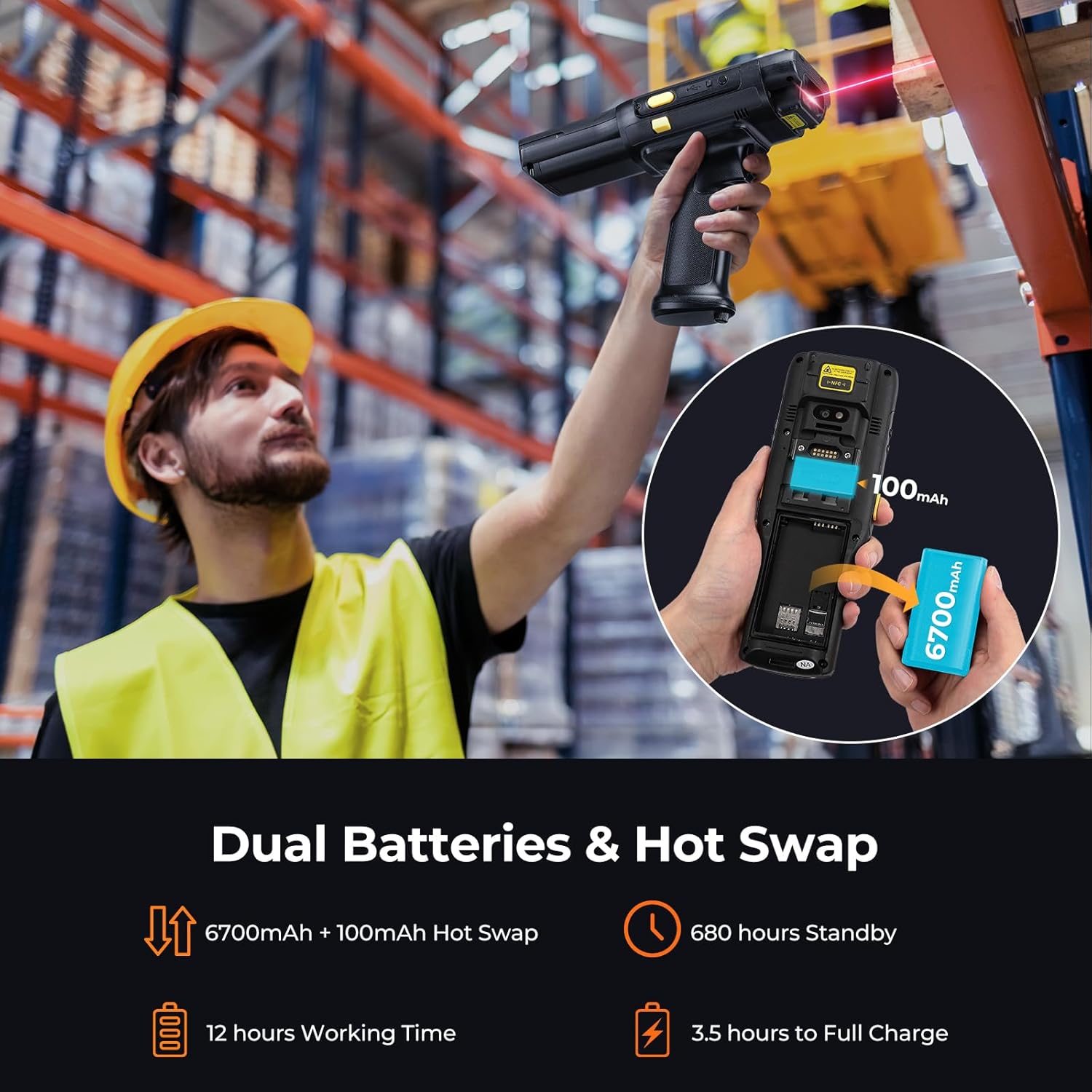 IPDA088P Long Range Barcode Scanner