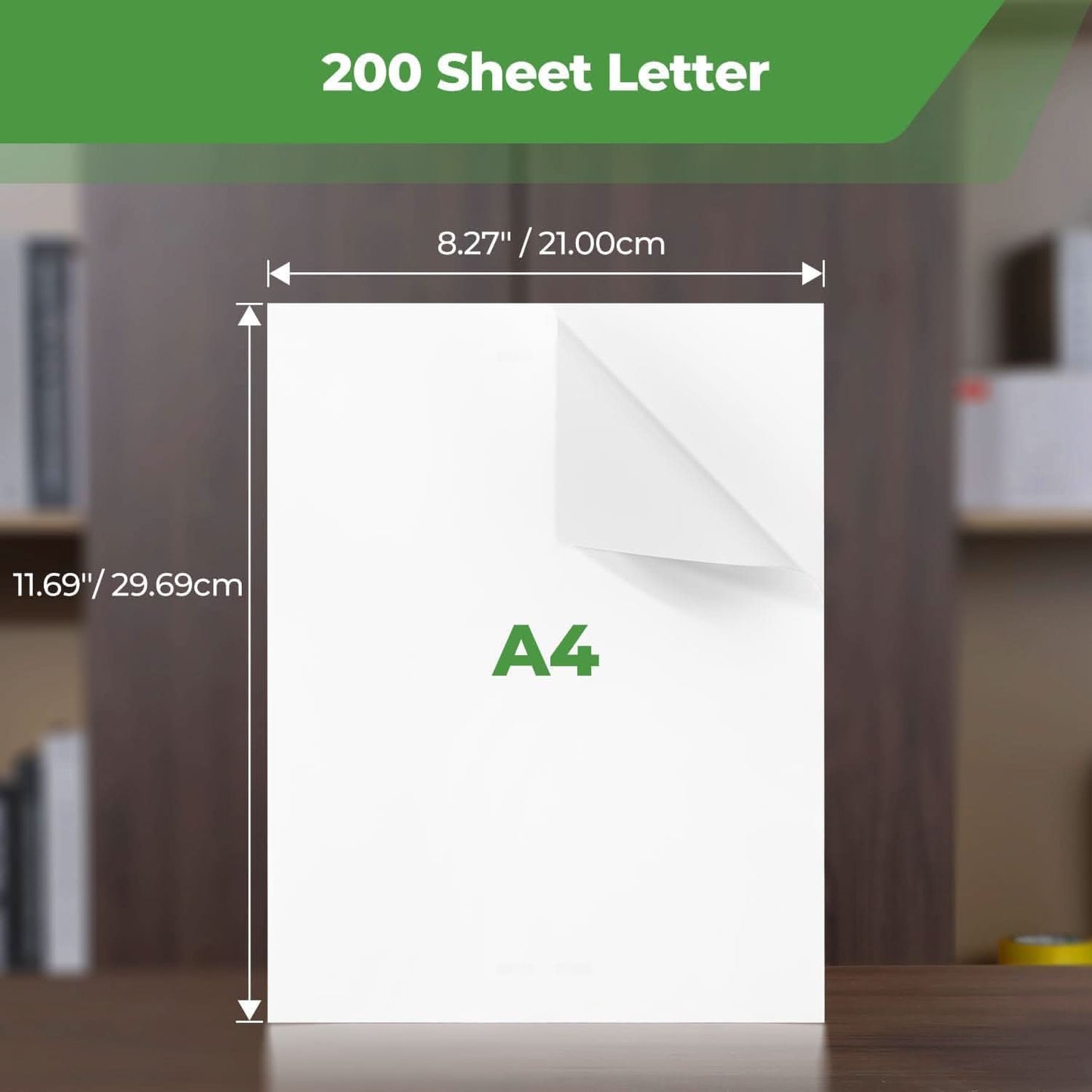 200 Sheets Thermal Printer Paper A4 210 x 297mm