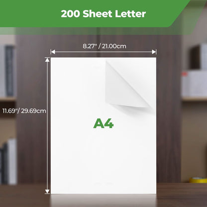 200 Sheets Thermal Printer Paper A4 210 x 297mm