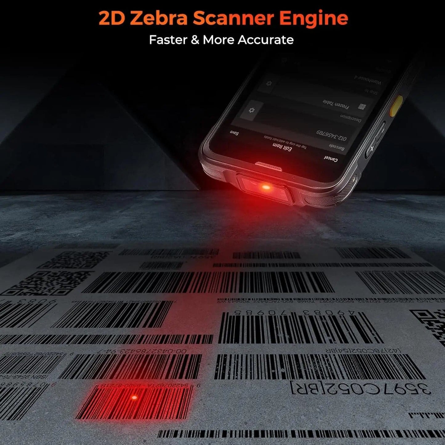 MUNBYN Android 13 with Zebra SE4710 Barcode Scanner Wi-Fi 6, 4G LTE