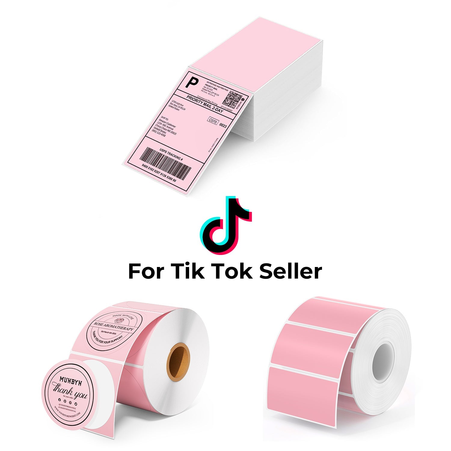 MUNBYN TikTok Live Selling Label Kit for Shipping and Branding