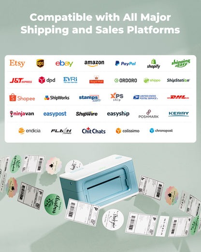 MUNBYN RealWriter 941BP Bluetooth Thermal Label Printer 300DPI