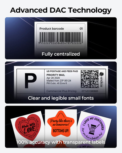 MUNBYN RW403B Bluetooth Thermal Label Printer