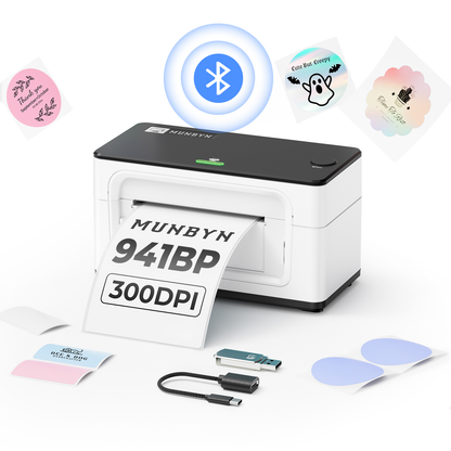 MUNBYN Bluetooth Thermal Label Printer - RealWriter 941