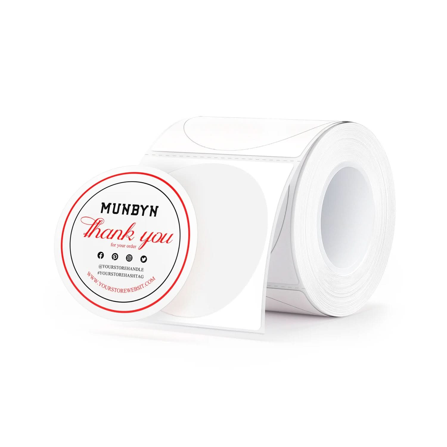 MUNBYN Supplement Branding Label Kit for Custom Packaging