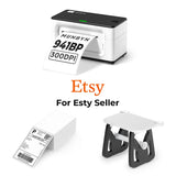 MUNBYN RealWriter 941BP 300DPI Printer & 4x6 Labels Etsy Shipping Ultra HD Kit