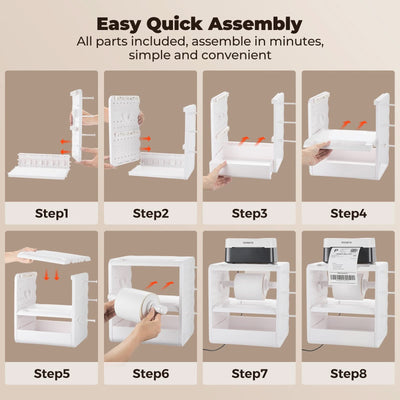 MUNBYN ILH03 label holder for label printer accessories, showing a clear, durable plastic holder on a white background.