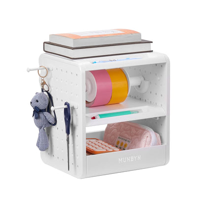 MUNBYN ILH03 label holder for label printers, durable plastic accessory with clear slot for easy label insertion and organization.