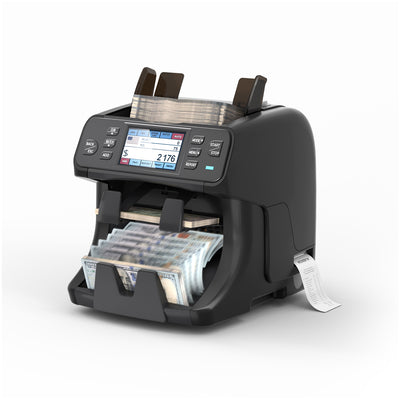 MUNBYN IMC40 mixed denomination money counter black