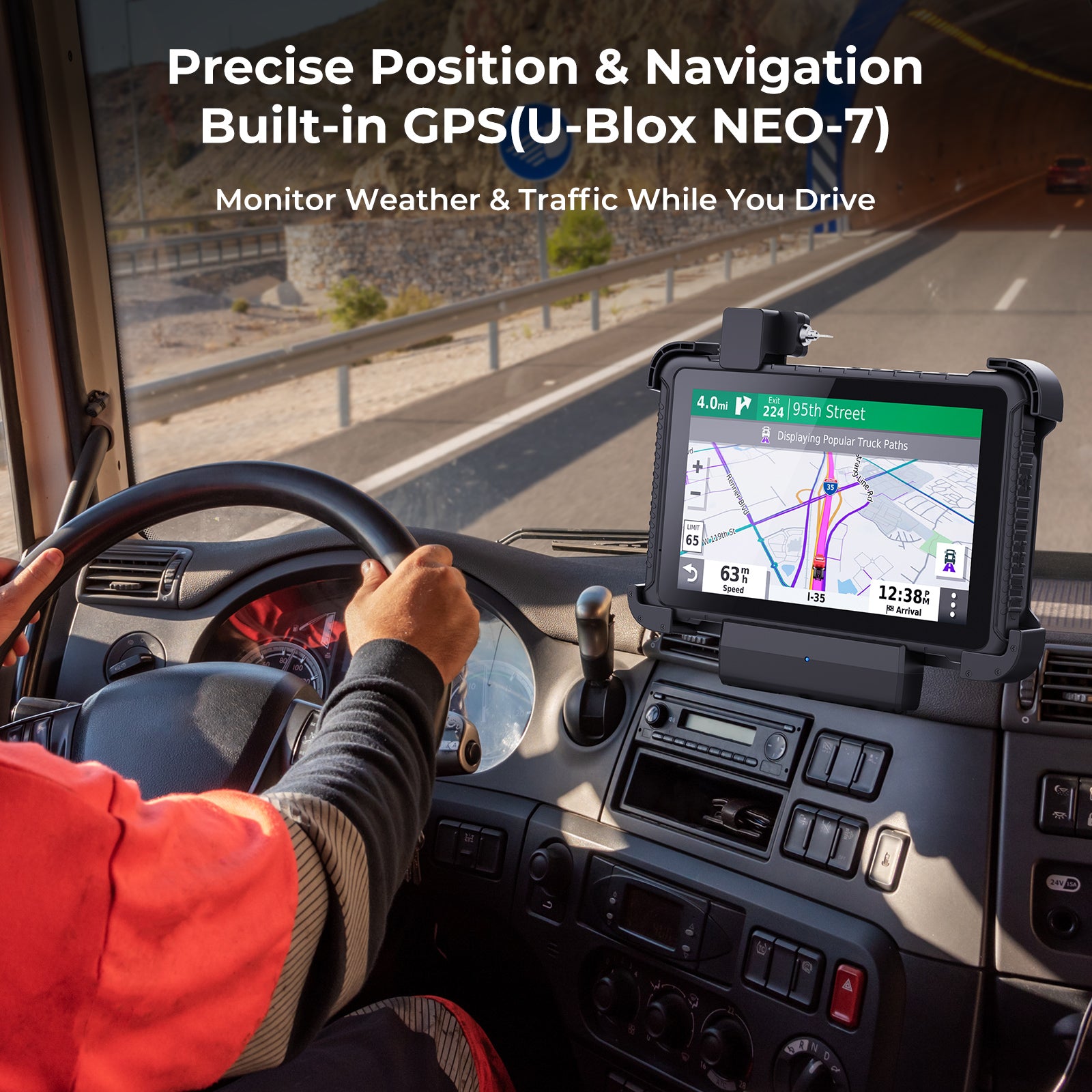 MUNBYN IRT08 Rugged Tablet for Field and Warehouse Work