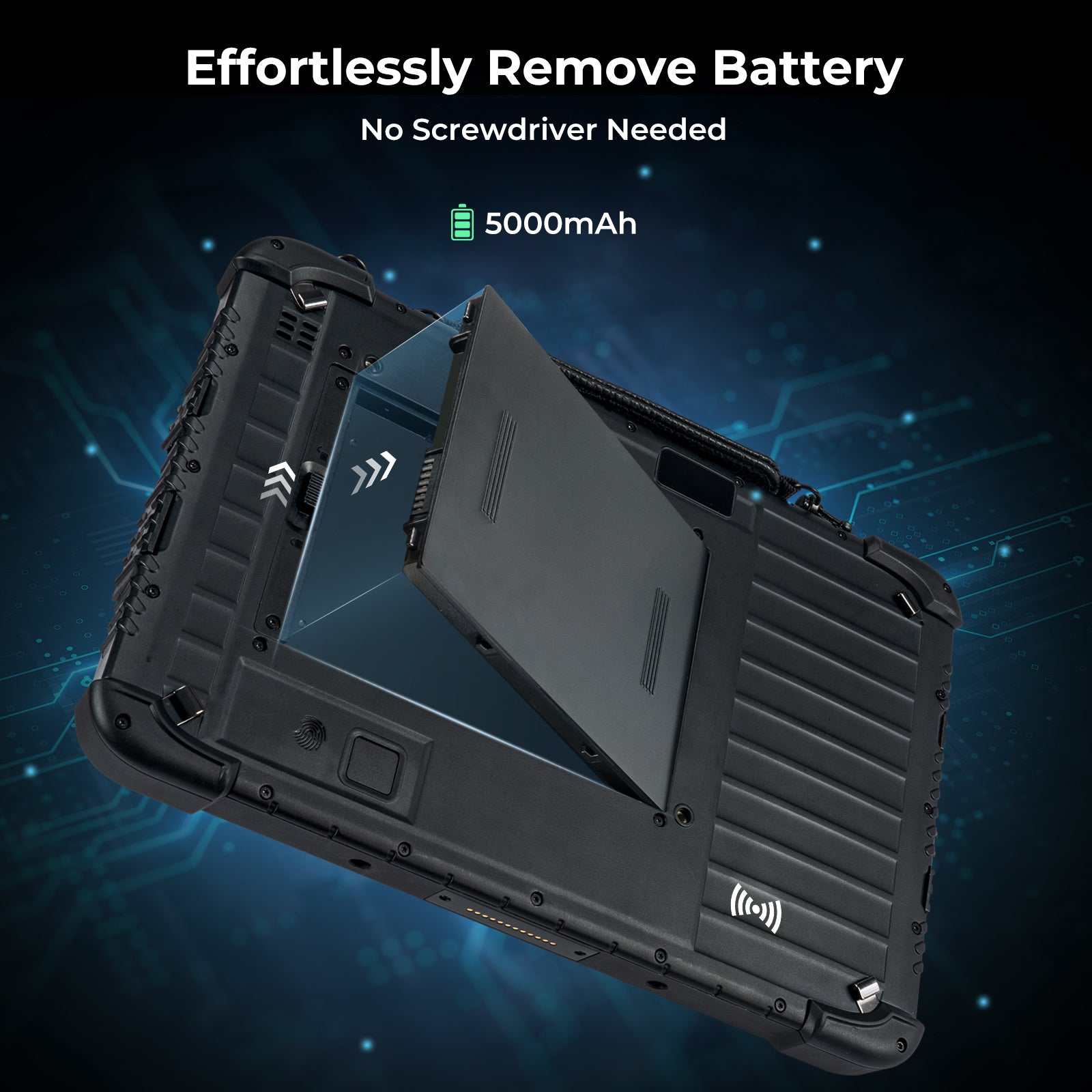 MUNBYN IRT08 Rugged Tablet for Field and Warehouse Work