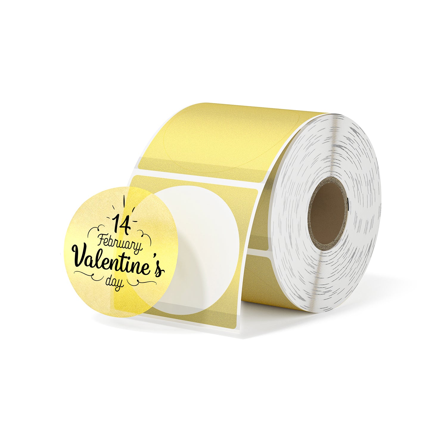 2" Gold Glitter Labels