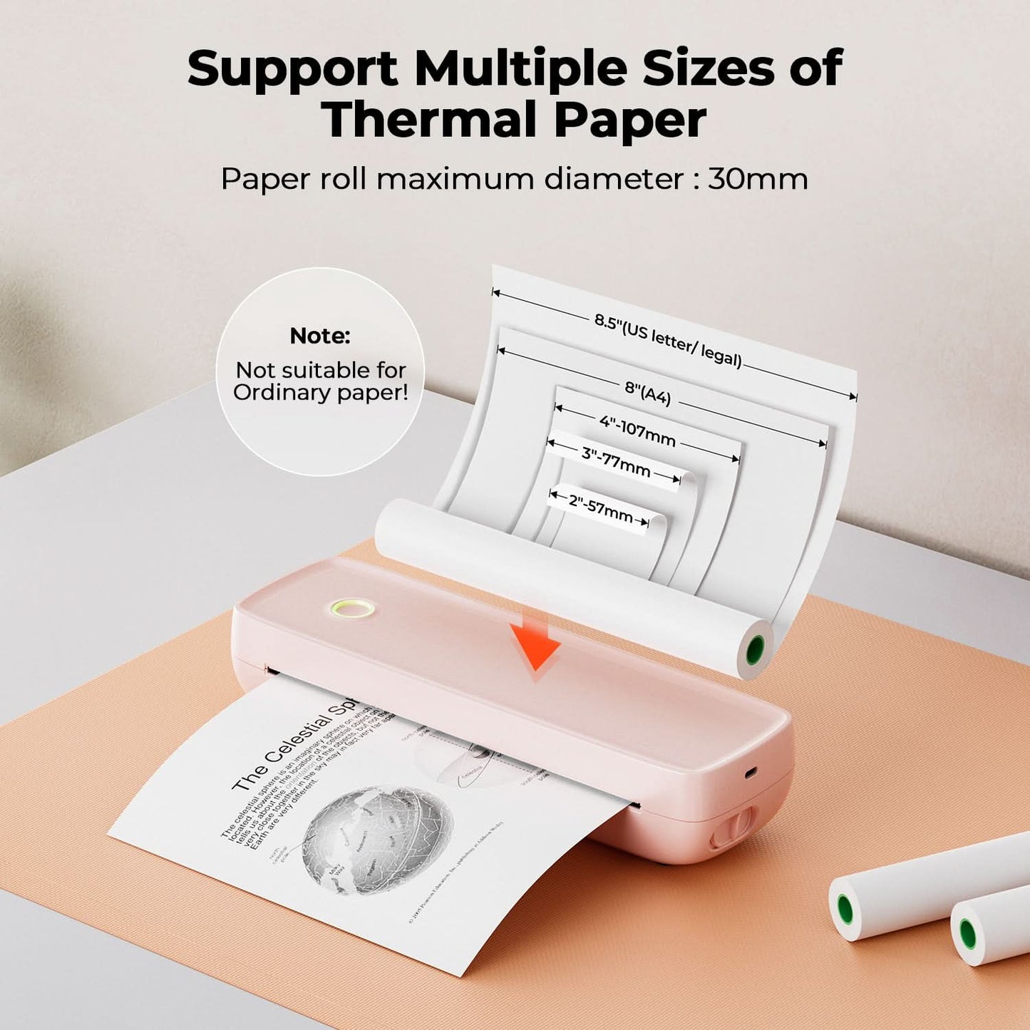 Munbyn Anywhere Office Kit ITP04 A4 Document Printer + MC240 Bluetooth Label Printer