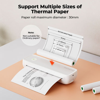 Munbyn Anywhere Office Kit ITP04 A4 Document Printer + MC240 Bluetooth Label Printer