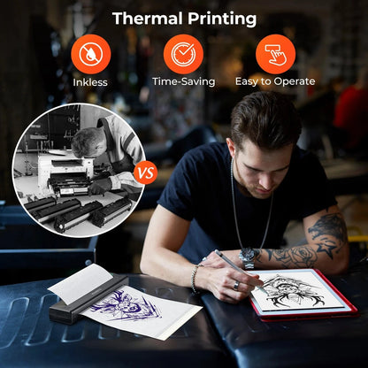 Speed up your workflow with thermal printing – no ink required and effortless operation.