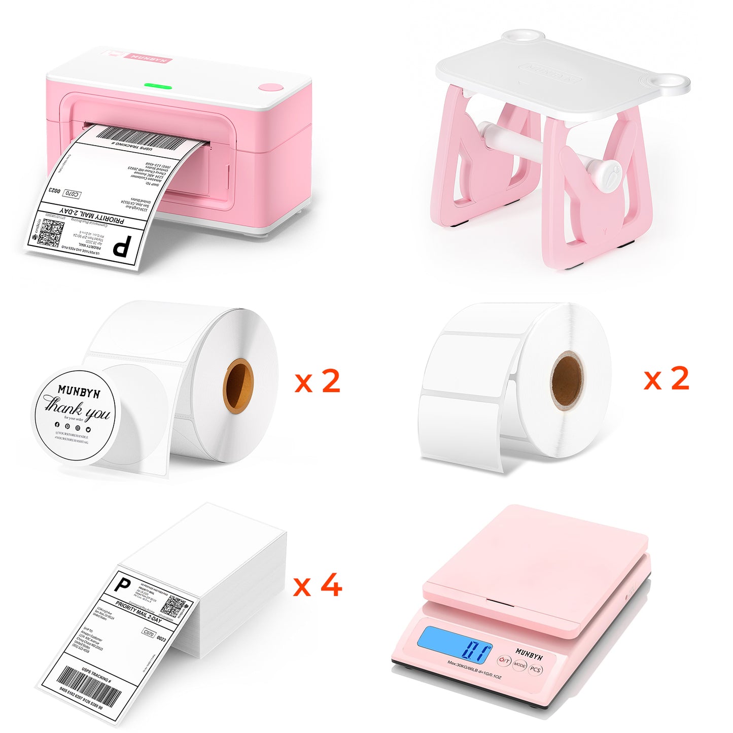 MUNBYN RealWriter 941B Bluetooth Thermal Label Printer Kit