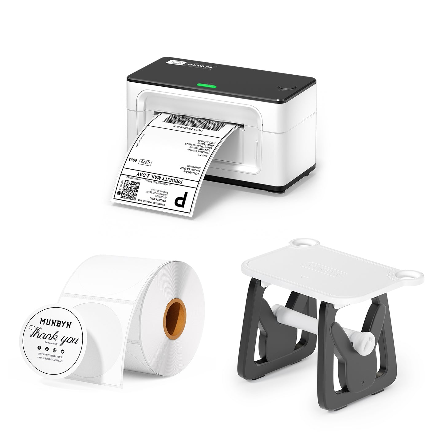 MUNBYN RealWriter 941B Bluetooth Thermal Label Printer Kit