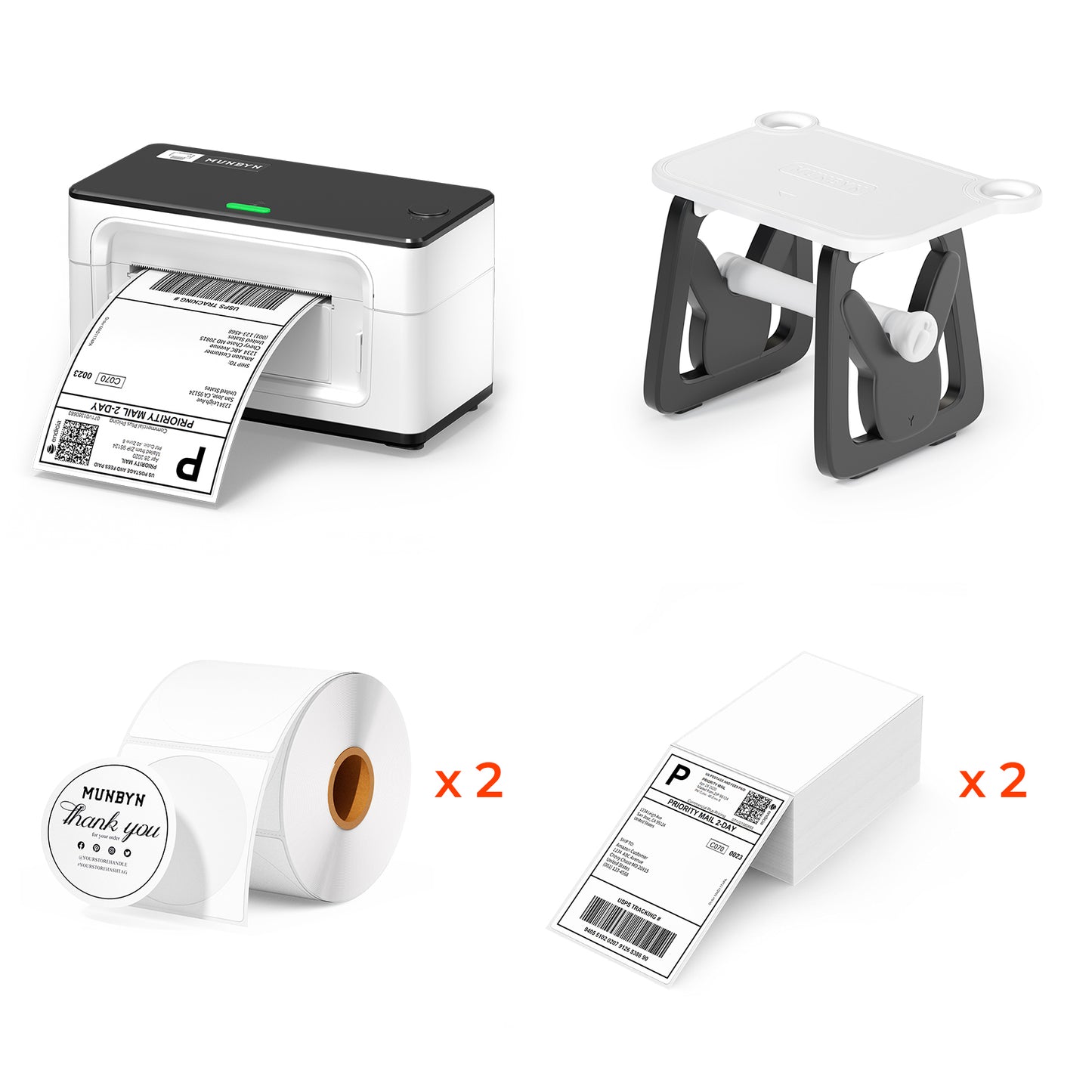 MUNBYN RealWriter 941B Bluetooth Thermal Label Printer Kit