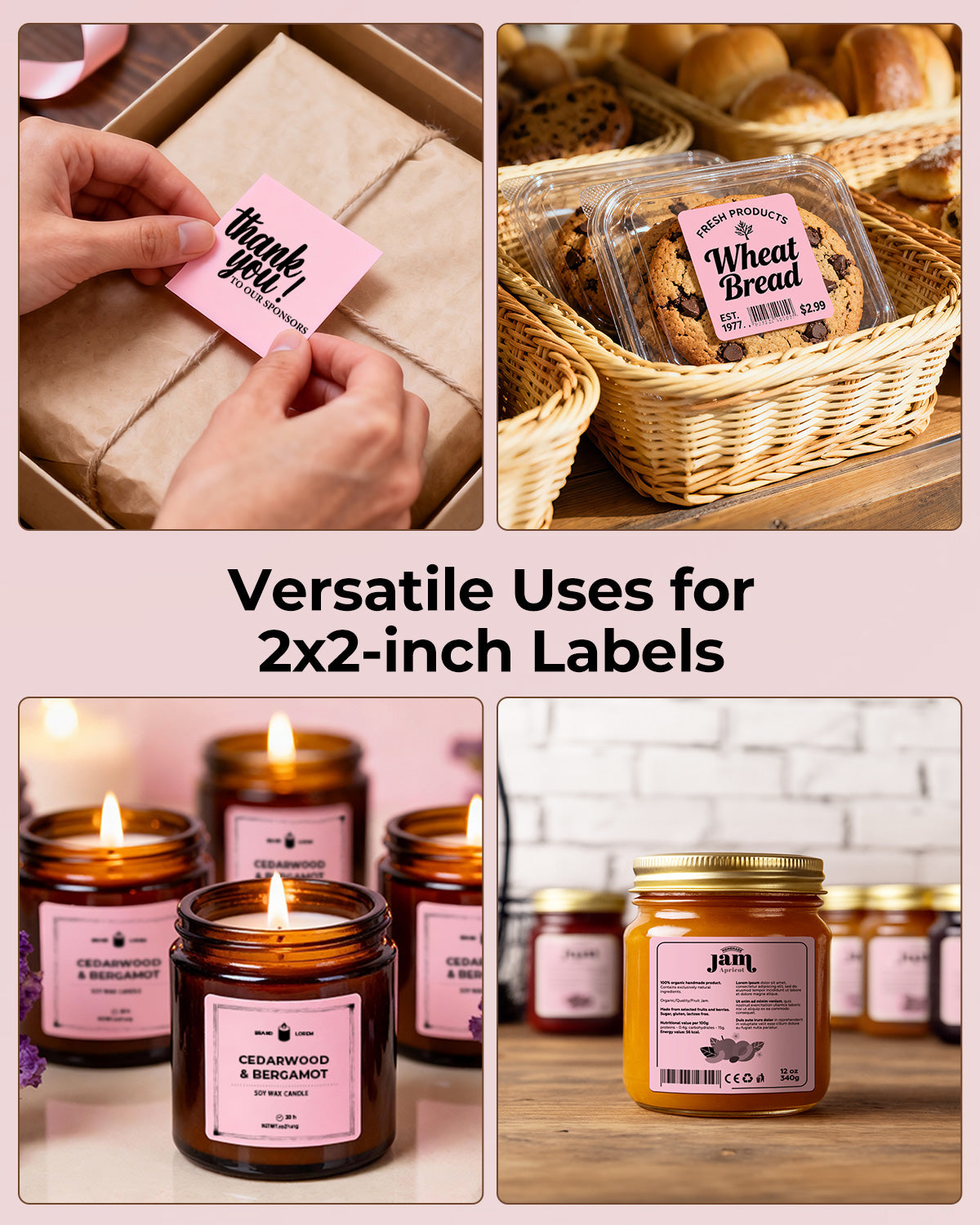 2" x 2" Square Labels