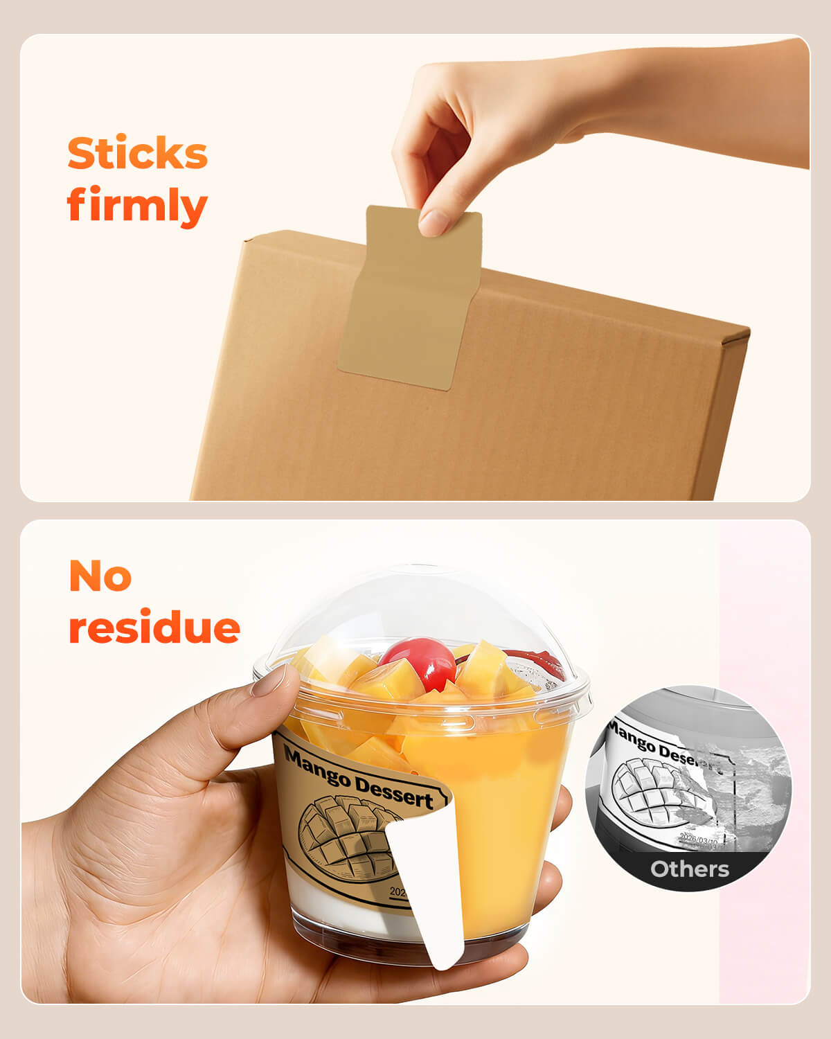 4" x 2"  Rectangle Labels