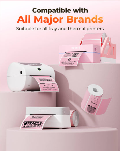 Munbyn 4"x2" Generic Rectangle Series Thermal Labels (500/Roll)