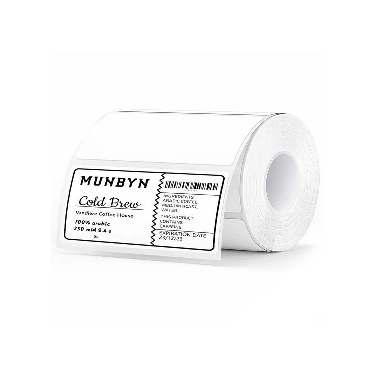 MUNBYN 4" x 2" Rectangle Thermal Labels for Mailing and Barcode Labels