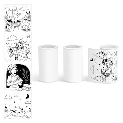 MUNBYN SP01 AI Printer Thermal Sticker Paper Refill | 2.2" x 122", 3 Rolls