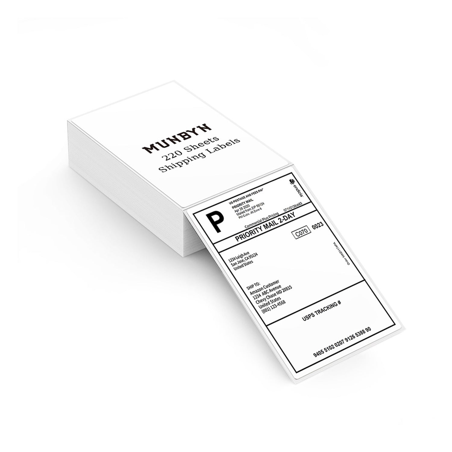 4" x 6" Fan-Fold Labels - MUNBYN