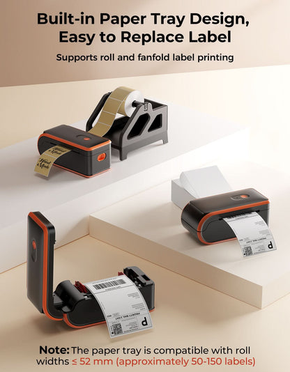 Munbyn Anywhere Office Kit ITP04 A4 Document Printer + MC240 Bluetooth Label Printer