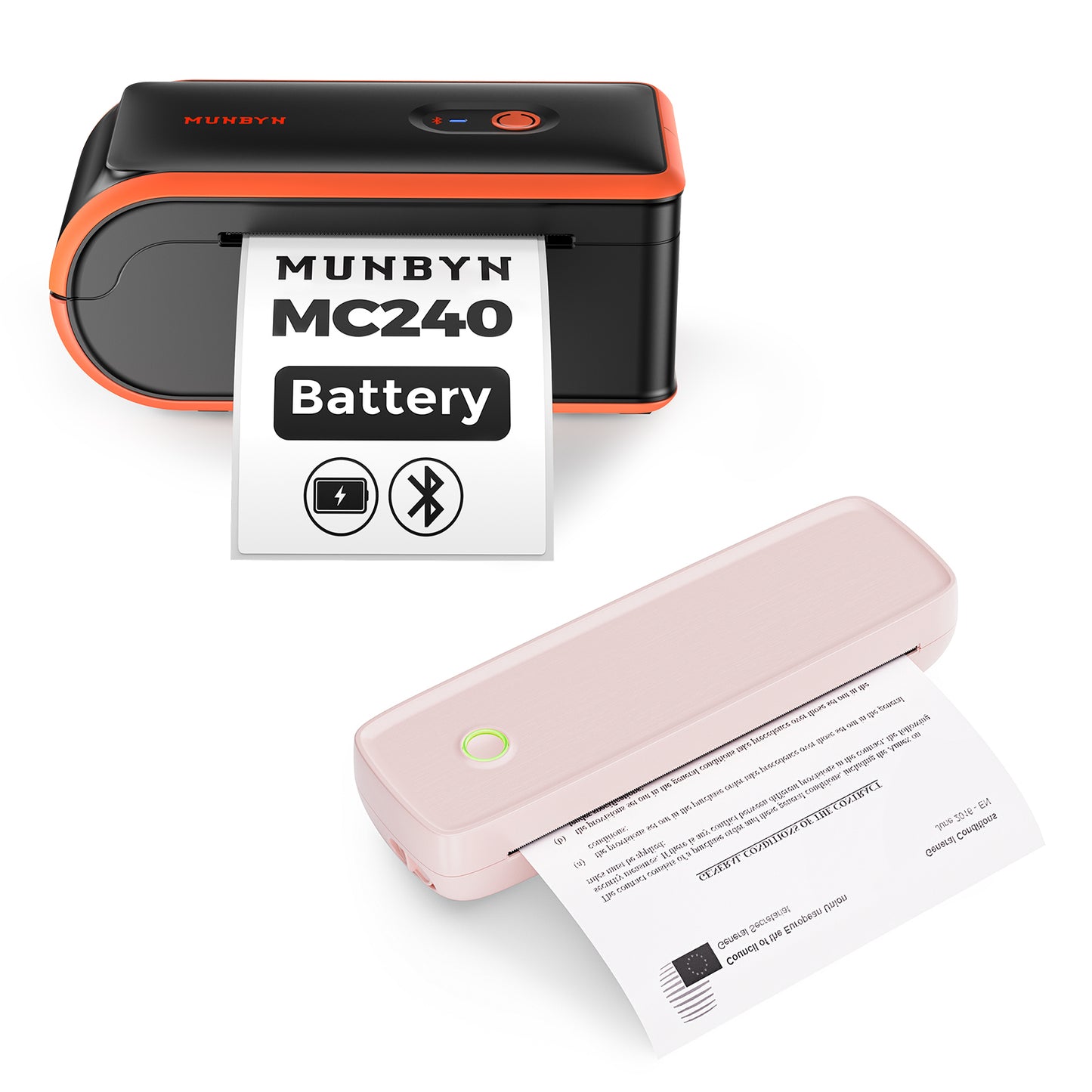 Munbyn Anywhere Office Kit ITP04 A4 Document Printer + MC240 Bluetooth Label Printer