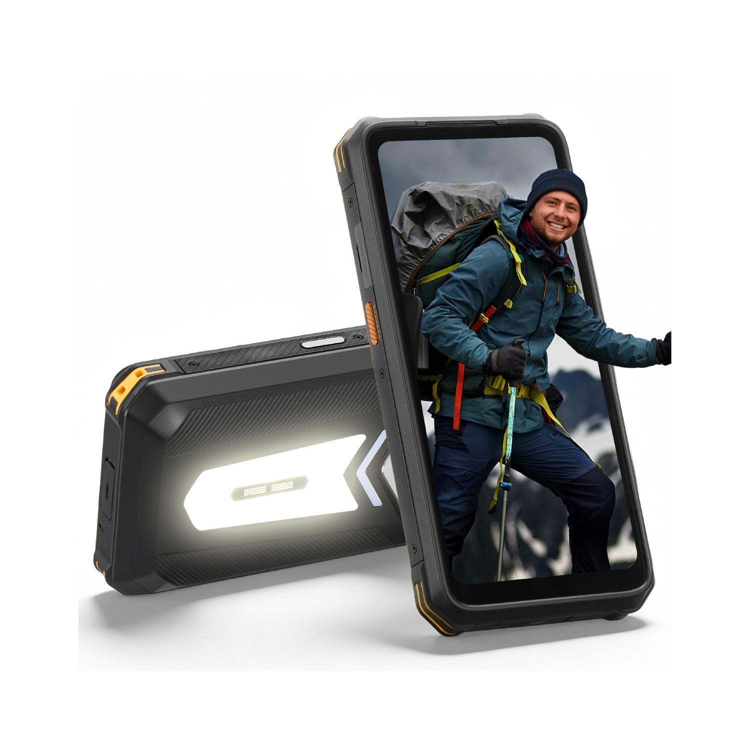 MUNBYN MT002 rugged cell phone with durable design, large screen, and sturdy build suitable for outdoor use