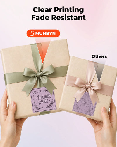 MUNBYN 2" Morandi Square Thermal Labels