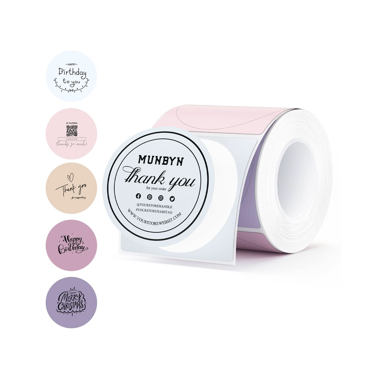 MUNBYN Pet Branding Label Kit for Custom Packaging
