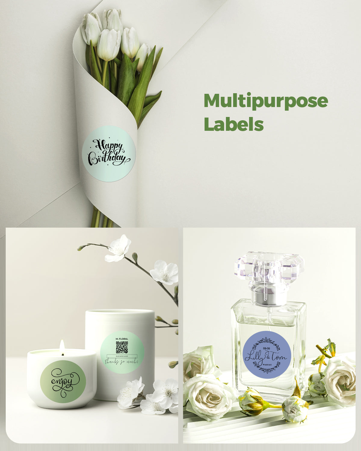 2" Morandi Labels - MUNBYN
