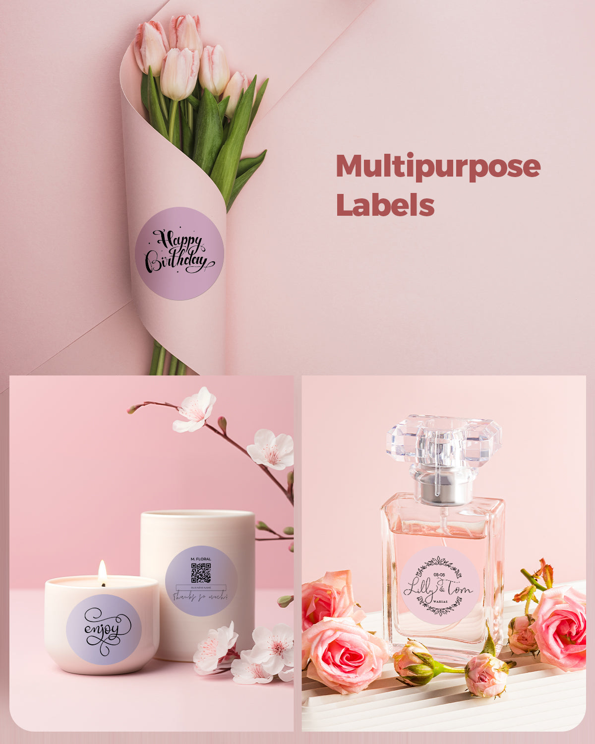 2" Morandi Labels - MUNBYN