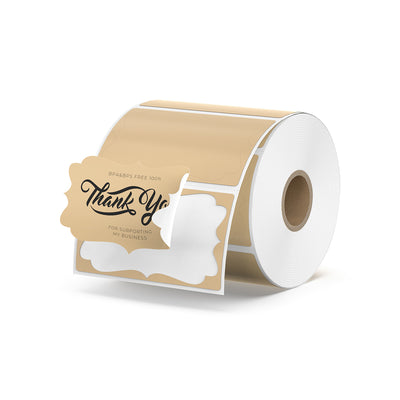 2.5" x 1.5" Kraft Labels