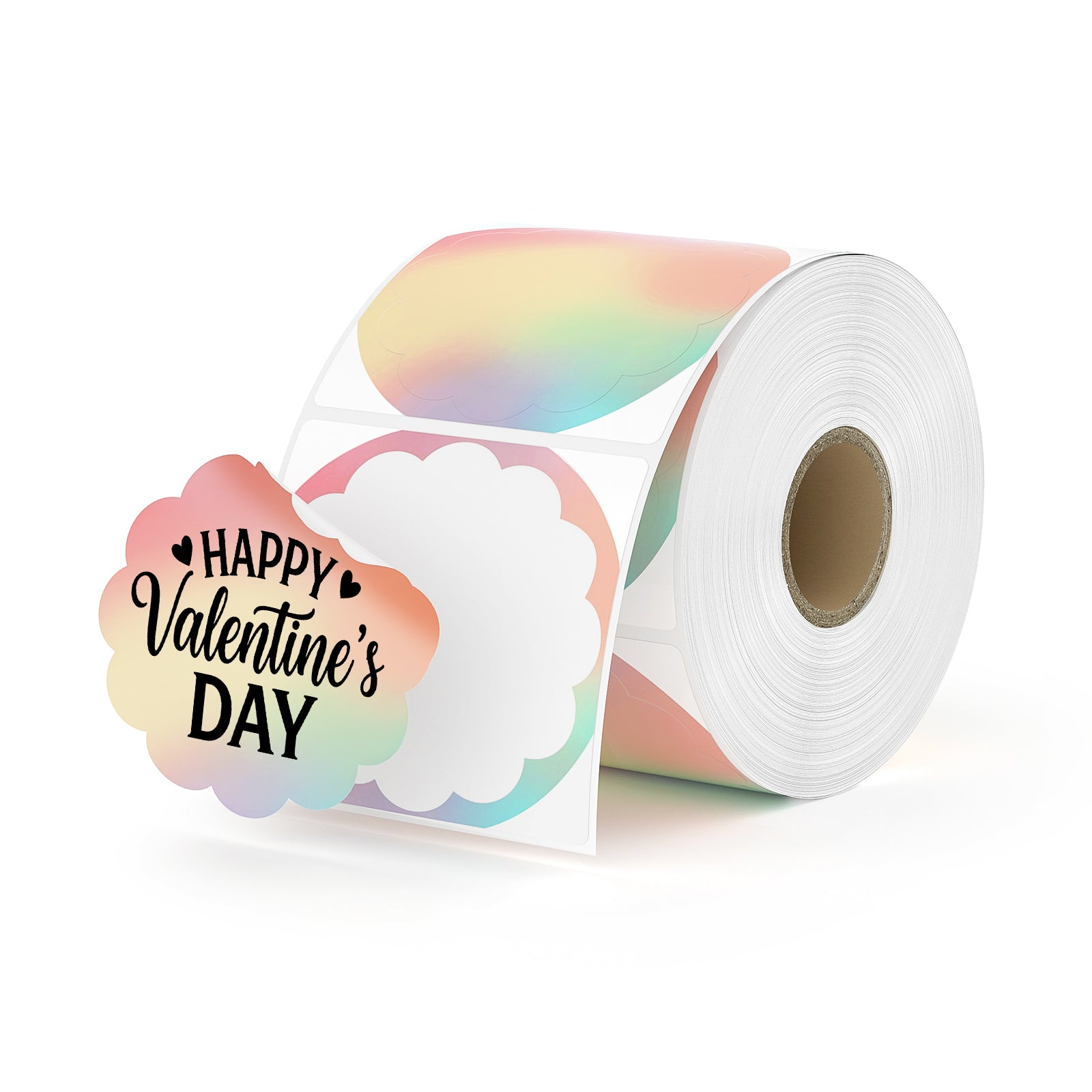 MUNBYN Rainbow Thermal Sticker Labels (500 Labels/Roll)