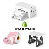 MUNBYN RealWriter 130B Bluetooth Printer & Circle Labels Shopify Packaging & Branding Classic Kit